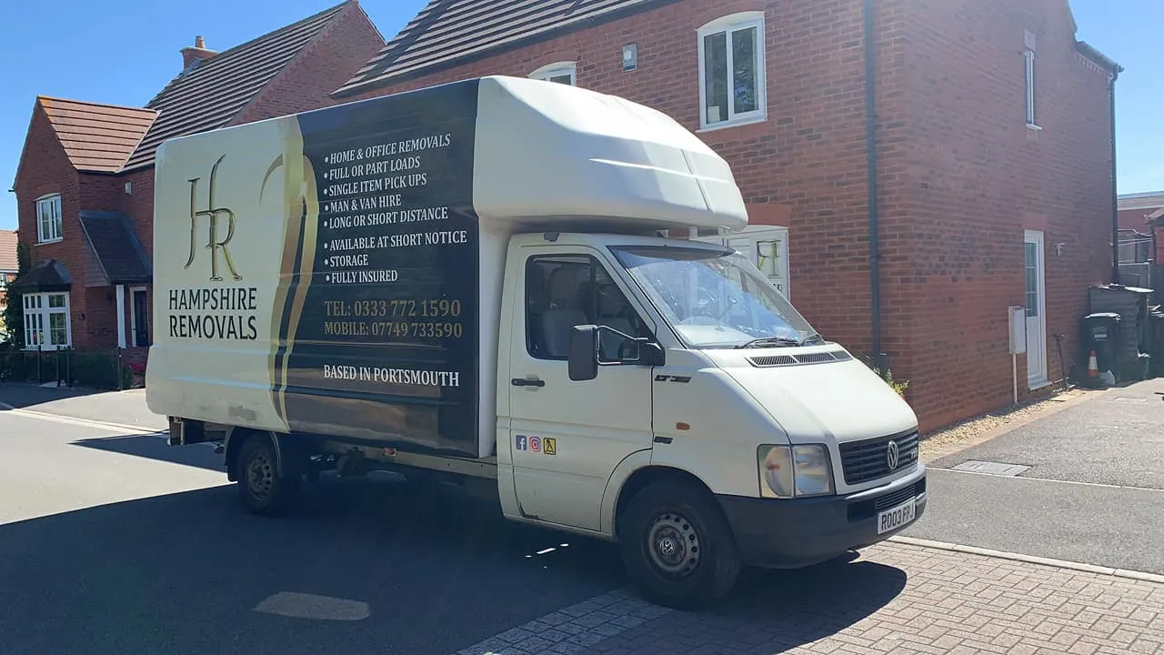 Landscape image of Hapshire Removal Ltd's van