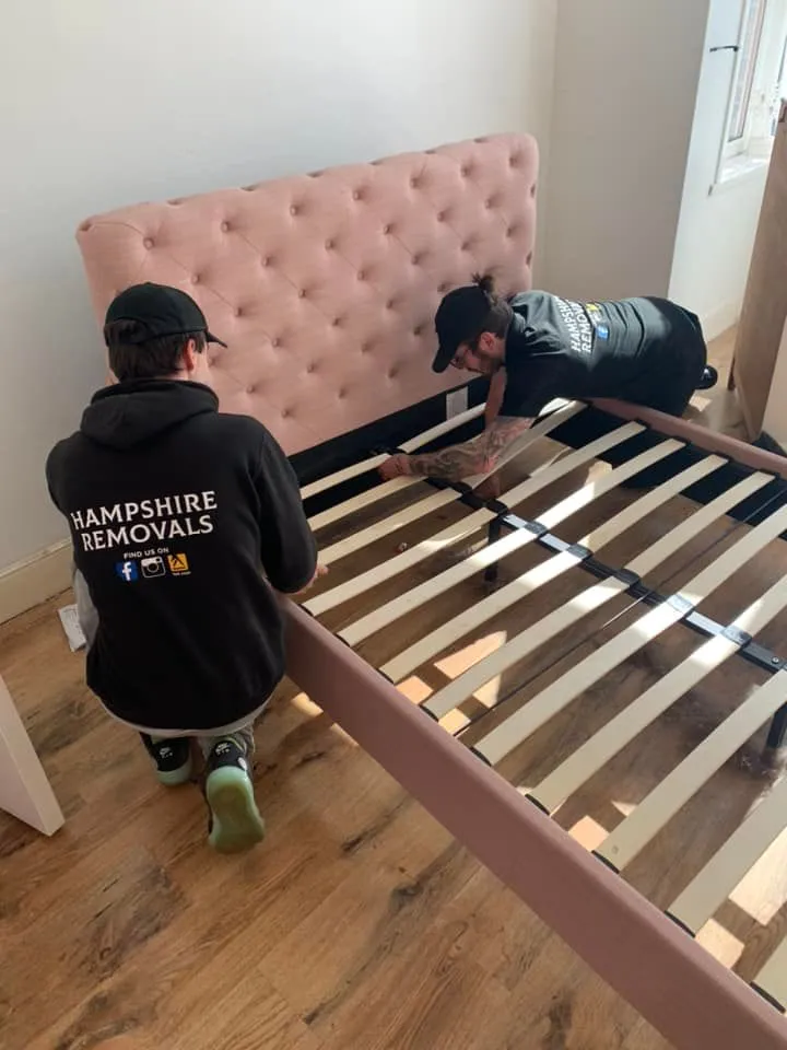 Putting together a bed